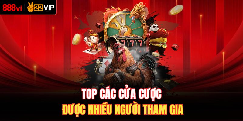 Top các cửa cược được nhiều người tham gia